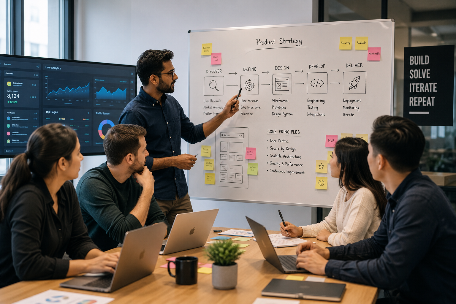 Product discovery workshop for a custom software platform